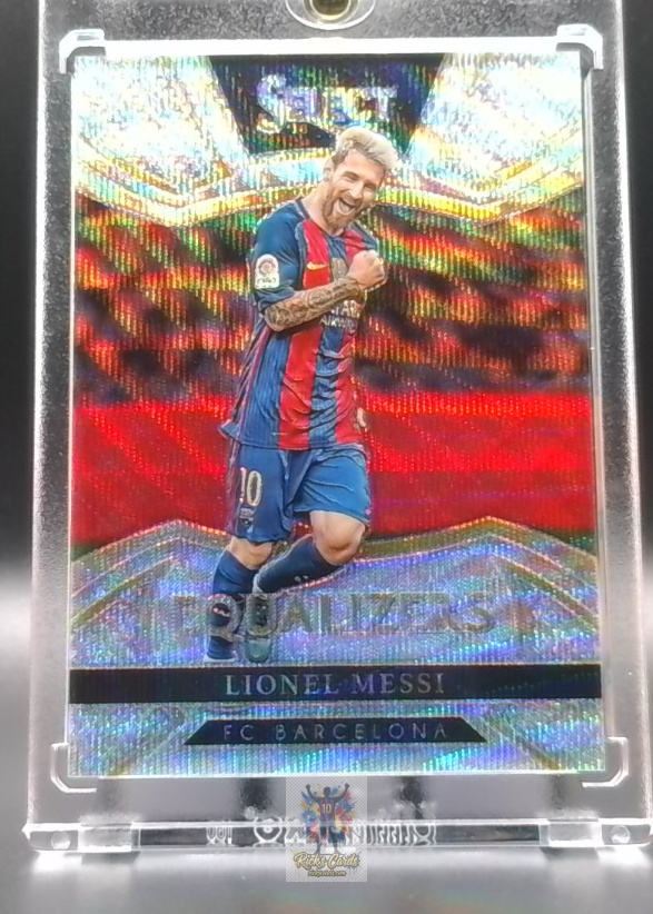   2016 Panini Lionel Messi card is from the Select (Field Level) set, card #286, featuring Multi-Color Prizm. Messi Cards 35