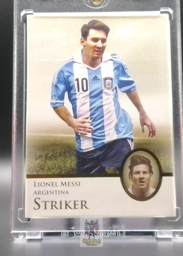   2007 Futera Lionel Messi card is from the Unique World Football set, card #81, featuring Base Card, Gold Foiling. Messi Cards 40