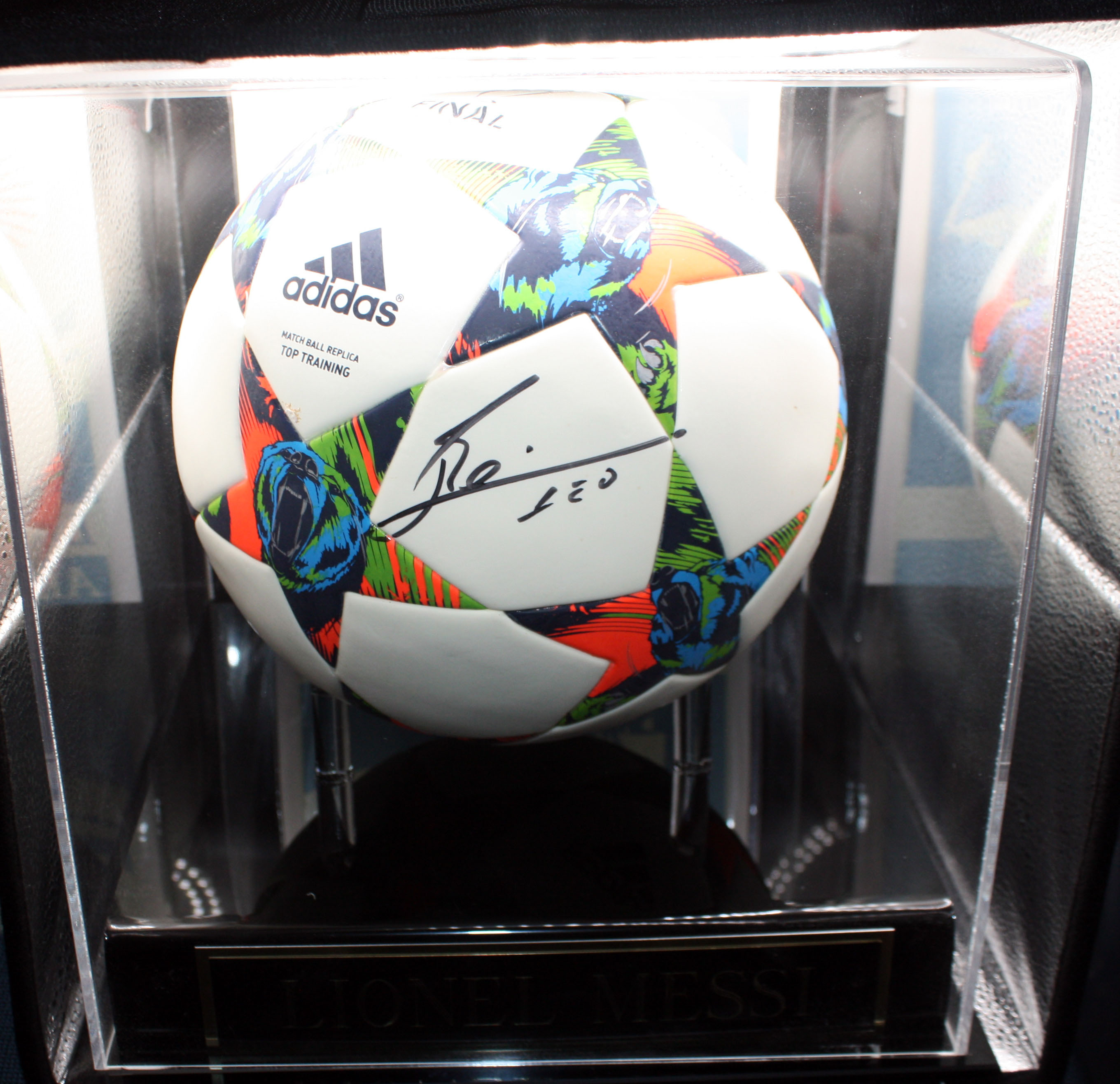 2017 Adidas UCL Final Football Lionel Messi autographed Soccer ball