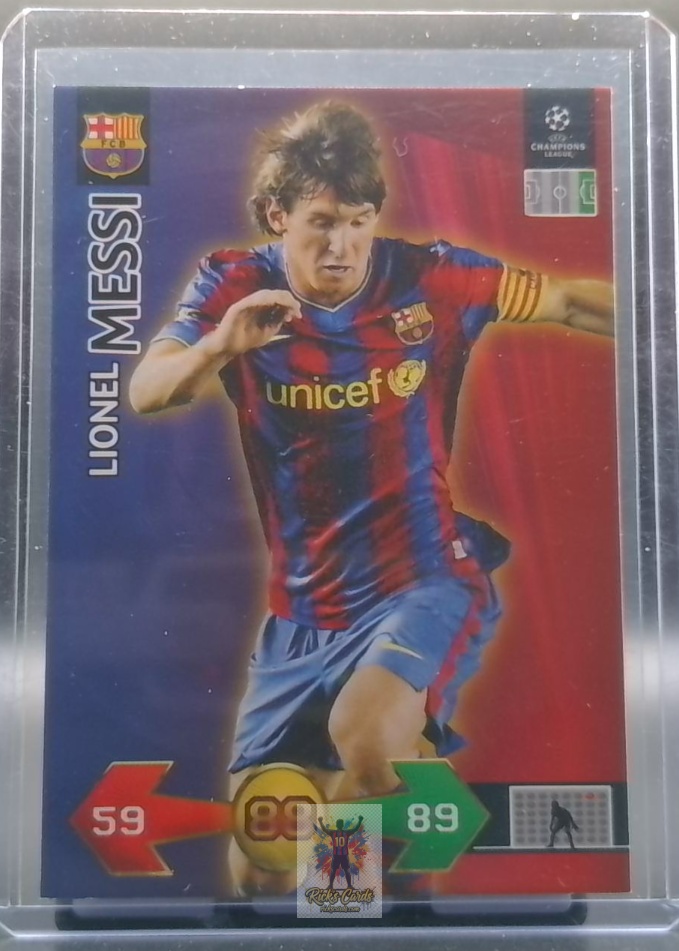 2009-10 Panini UEFA Champions League Super Strikes Lionel Messi "Champion" insert card (#101) 495