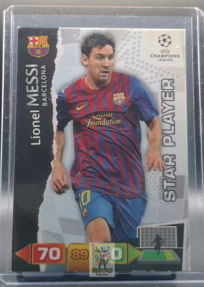 2011-12 Panini Adrenalyn XL UEFA Champions League Lionel Messi Star Player insert card (#33) 504