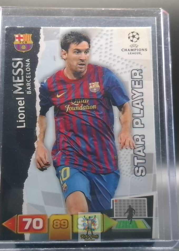 2011-12 Panini Adrenalyn XL UEFA Champions League Lionel Messi Star Player insert card (#33) 505